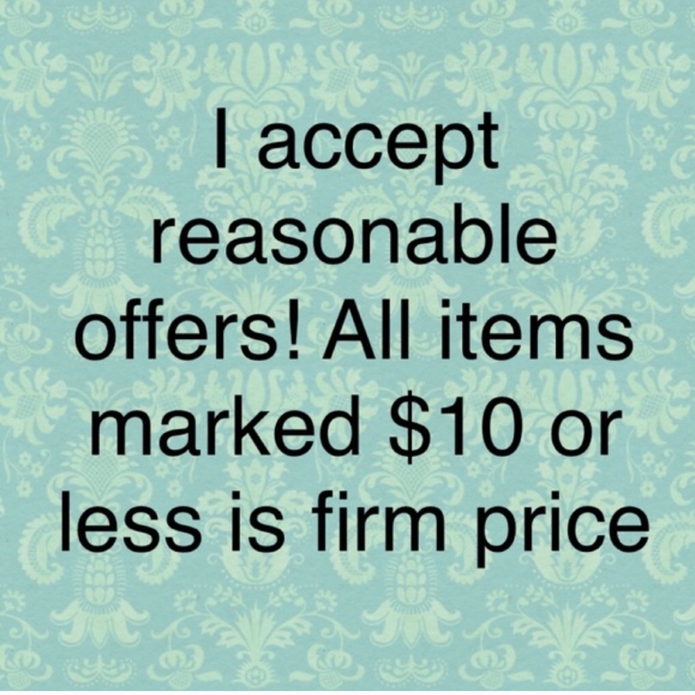I accept Reasonable Offers